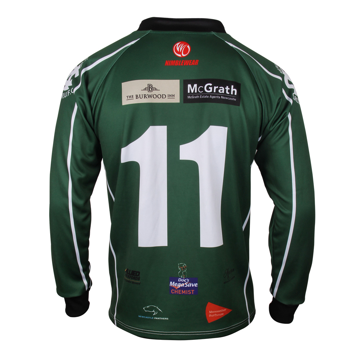 SILVER Long Sleeve Rugby Shirt - Image 2