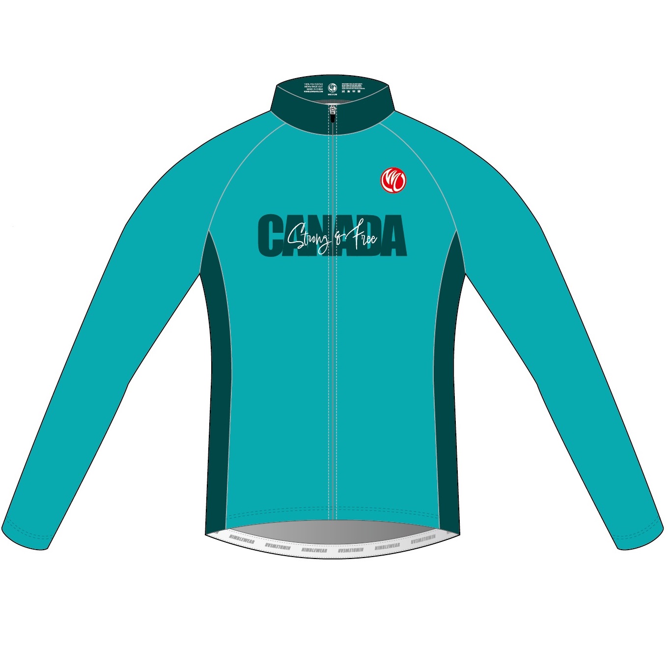 Canada-Proud QUICK-DRY STAR Long Sleeve Cycling Jersey 01