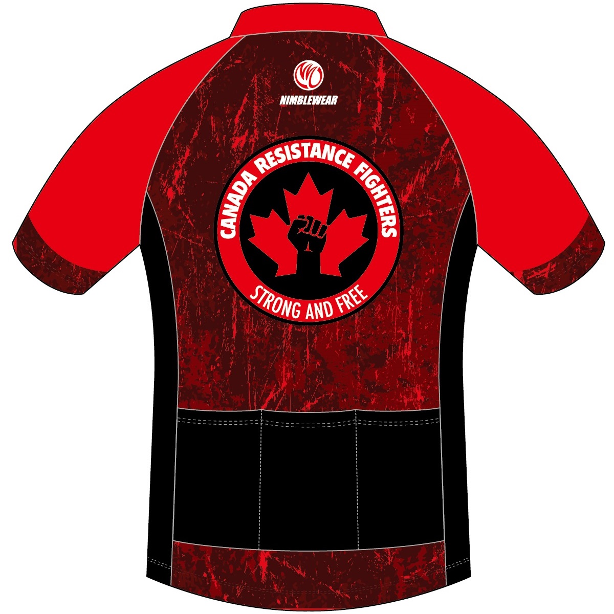 Canada-Proud QUICK-DRY STAR Short Sleeve Cycling Jersey 04 - Image 2